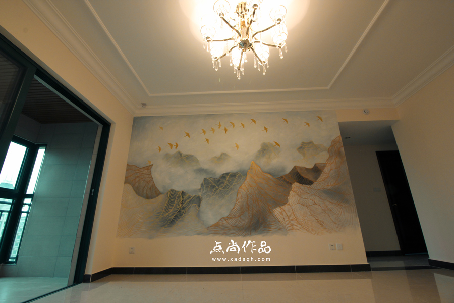 电视墙壁画墙绘